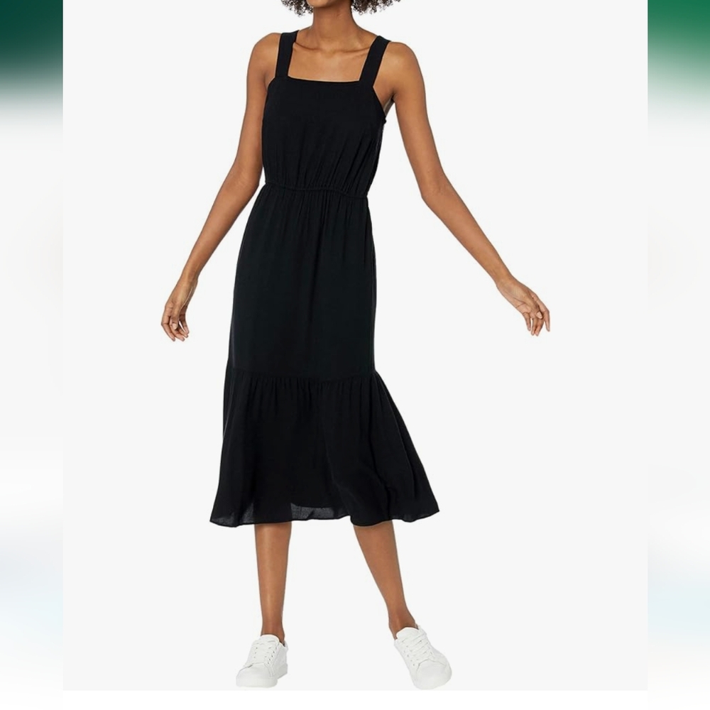 Black Summer Midi Dress